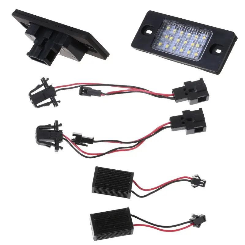 

Number License Plate LED Light Lamp Pair For Porsche Cayenne VW Touareg