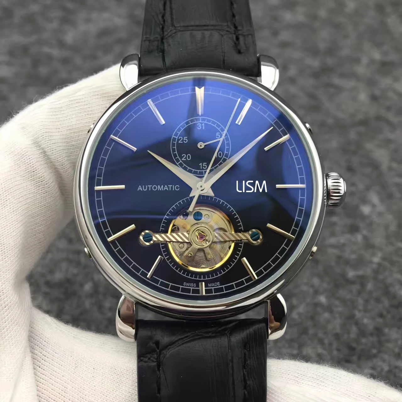 

LISM Tourbillon New Luxury Brand Mechanical Mens Designer SS Automatic Movement Watch Sports Watches Self-wind AAA Wristwatches