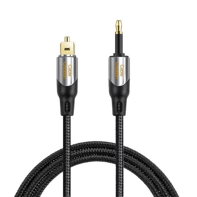 Toslink Male To Mini Toslink Male Digital Spdif Audio Optical Fiber Cable  24k Gold Plated Compatible Chromecast Audio,imac, - Audio & Video Cables -  AliExpress
