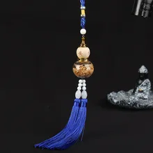 1 шт. китайский стиль парфюмерный Кристалл декоративная подвеска для автомобиля кисточки креативное украшение нефрит подарок поставщик на заказ красный синий