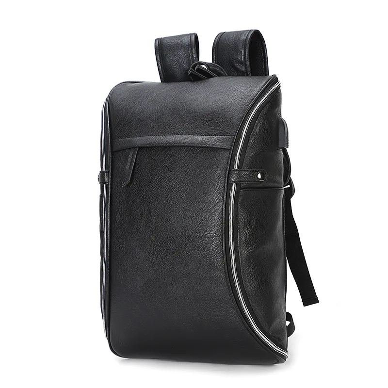

Multi-functional men's computer backpacks PU stitching backpacks for outdoor travel backpacks