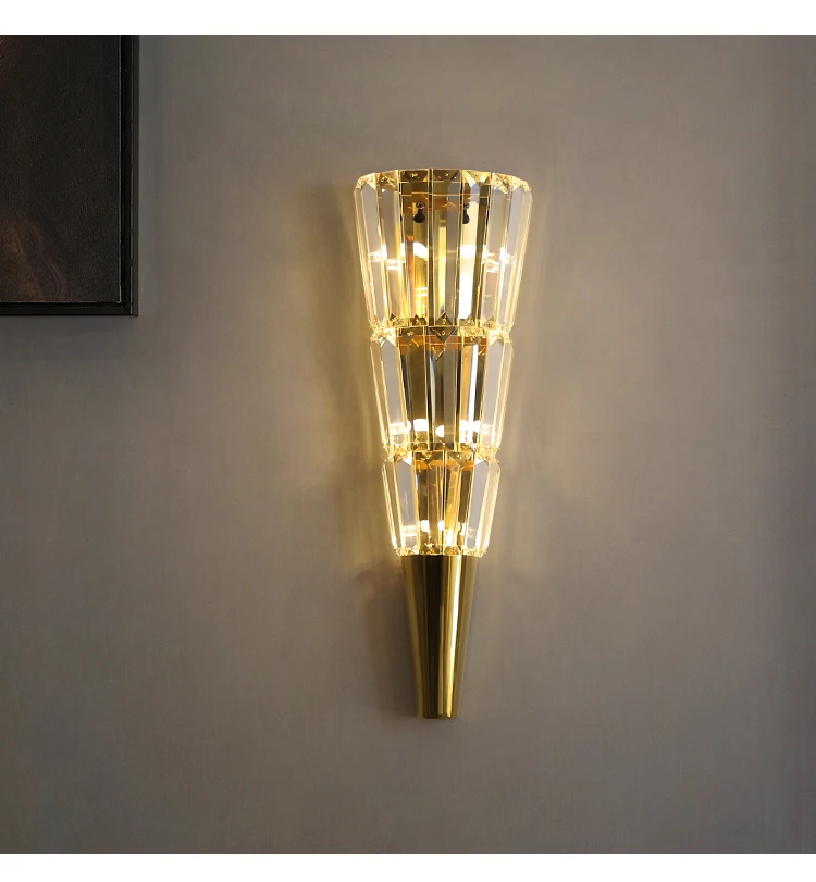 Роскошная хрустальная настенная лампа Современная прикроватная лампа для гостиной, спальни, бра Tiffany, светодиодная лампа для зеркала