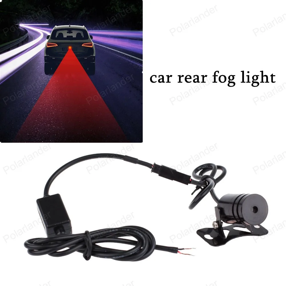 1piece 12V Rear end Led Laser Fog Light Rear Warning Light universal car daytime running light