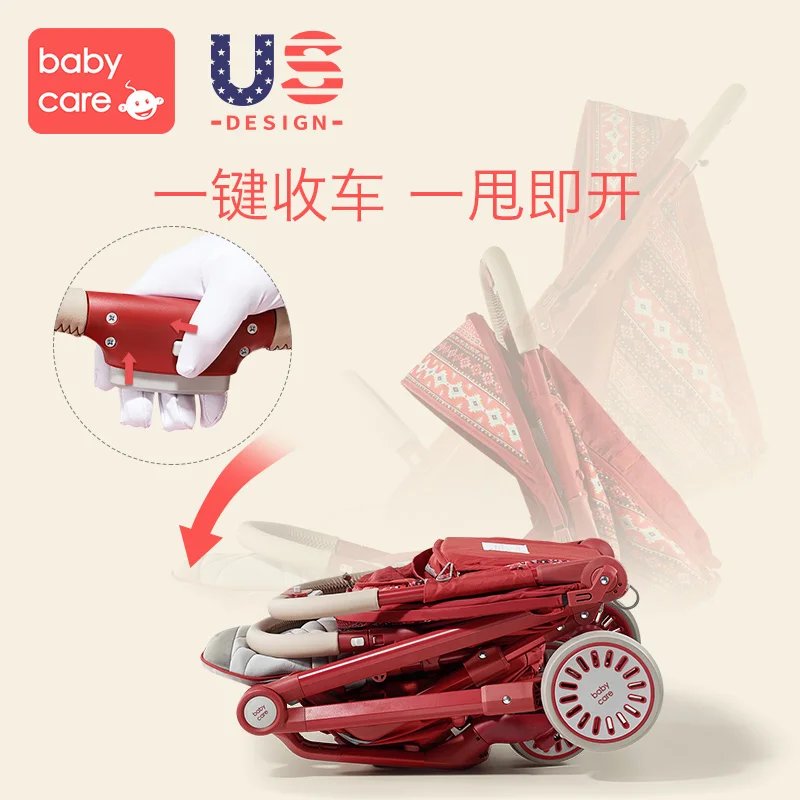 Baby stroller can sit reclining fold Ultra light baby small umbrella portable child stroller easy to carry Shading breathable