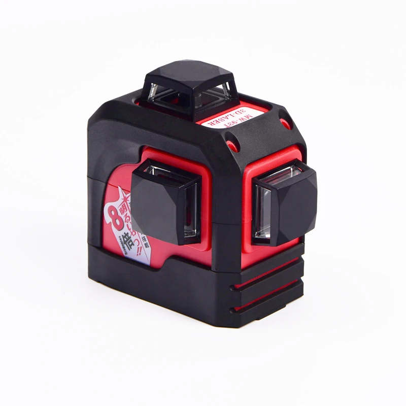 Fukuda... MW-93T 3D 12 líneas láser nivel láser rojo de nivel de auto-nivelación 360 Horizontal vertical súper poderoso - 1