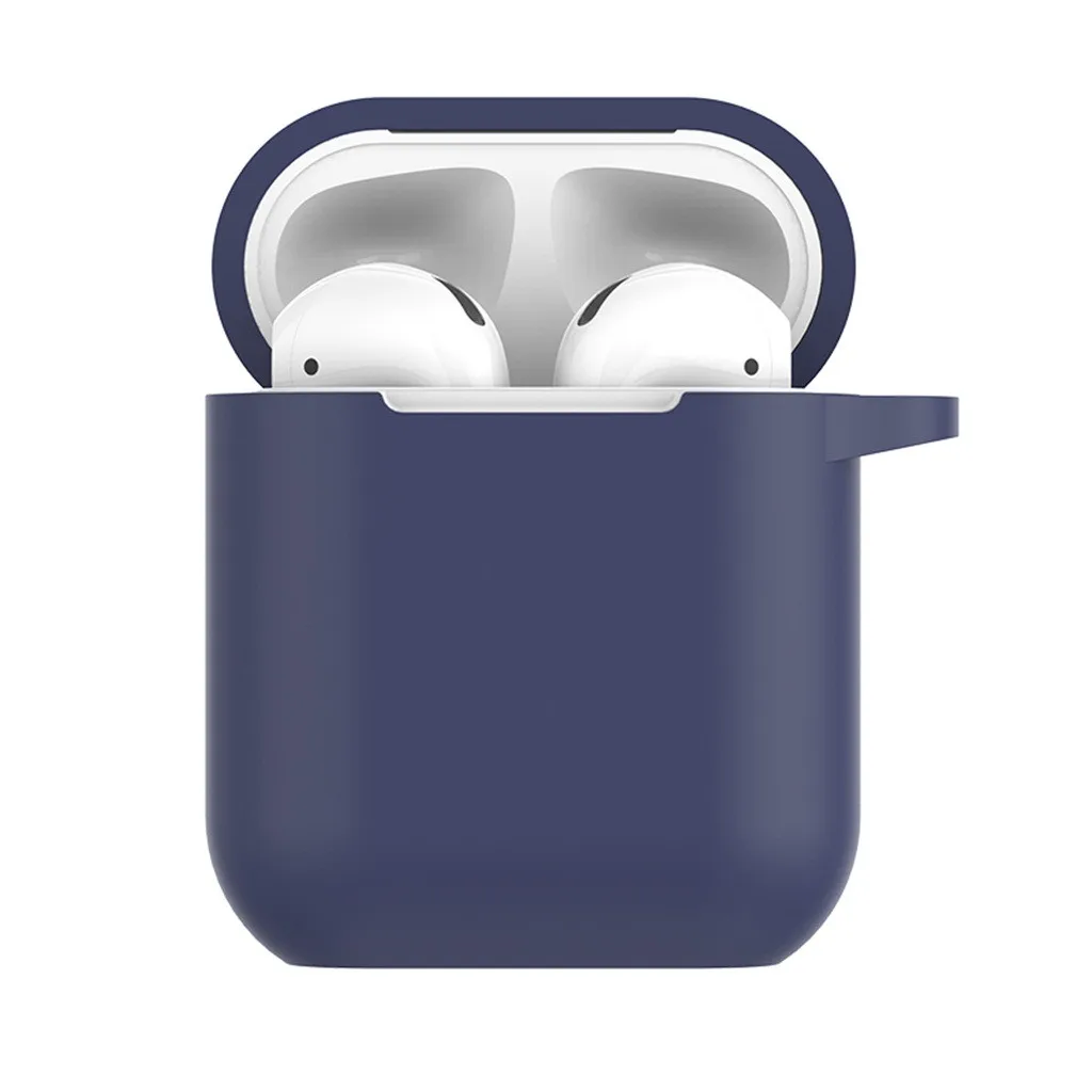 Wireless Earbuds Silicone Cover Case For Air Pods Silicone Anti-lost Protective Cover Skin Case For Apple AirPods Charging Case