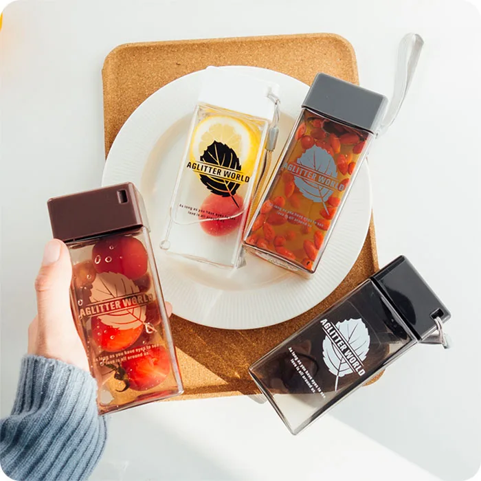 Square Plastic Water Bottle (20)