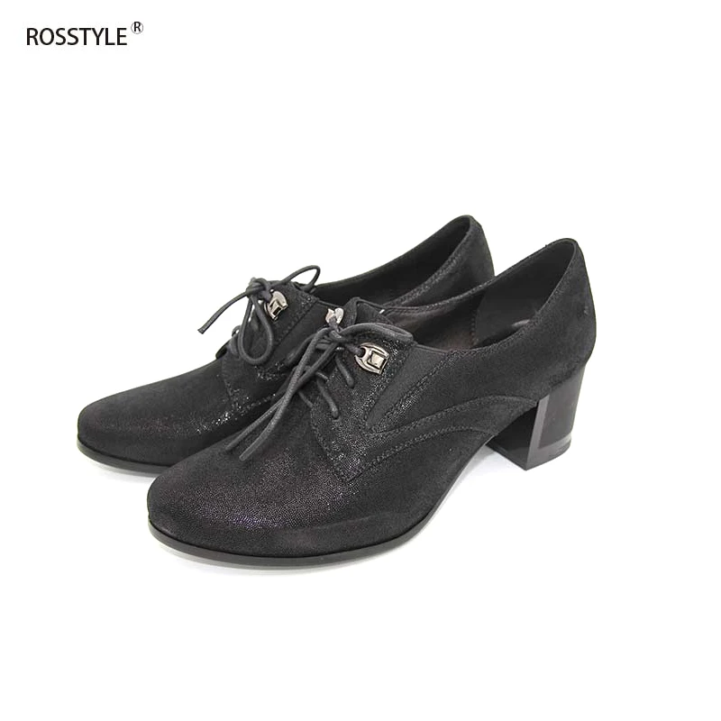 Rosstyle на высоком каблуке повседневная обувь стильные Dazzle черный Лепнина