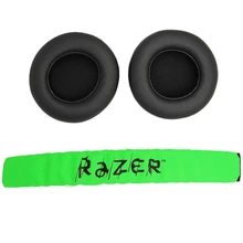 Coussinets d'oreille de remplacement avec bandeau, pour Raze Kraken Pro 7.1 ou casque de jeu Electra