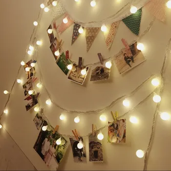 

25M 200LED Waterproof LED Bulb String Light Christmas Party Wedding Holiday Decorative Flashing Luz LED Color String Ball Lamp