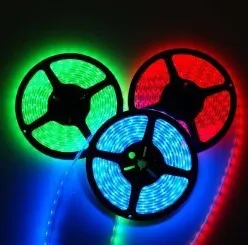 Водонепроницаемая светодиодная полоса 3528 RGB 5 м 300SMD + контроллер 24 клавиши адаптер