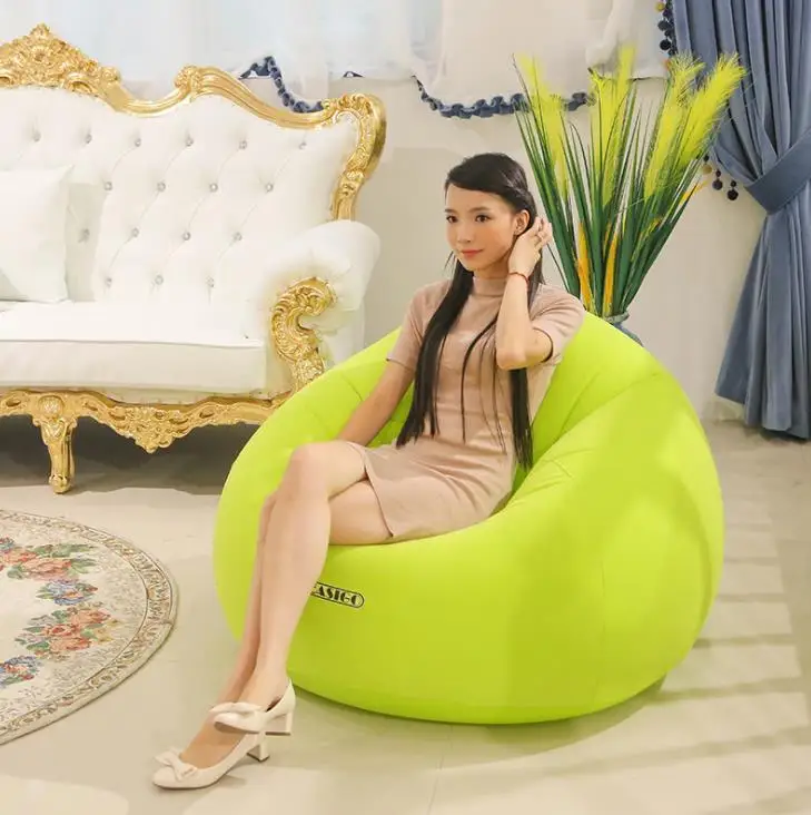 

Factory Direct Spot Flocking pvc Inflatable Lazy Sofa Small Apartment Home Single Sofa