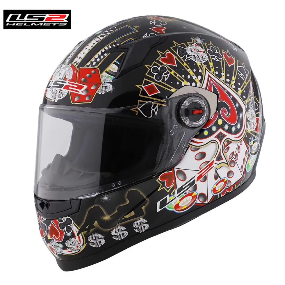 

LS2 Capacetes de Motociclista FF358 Motorcycle Helmet Full Face Motorbike Men Racing Casque Moto Casco