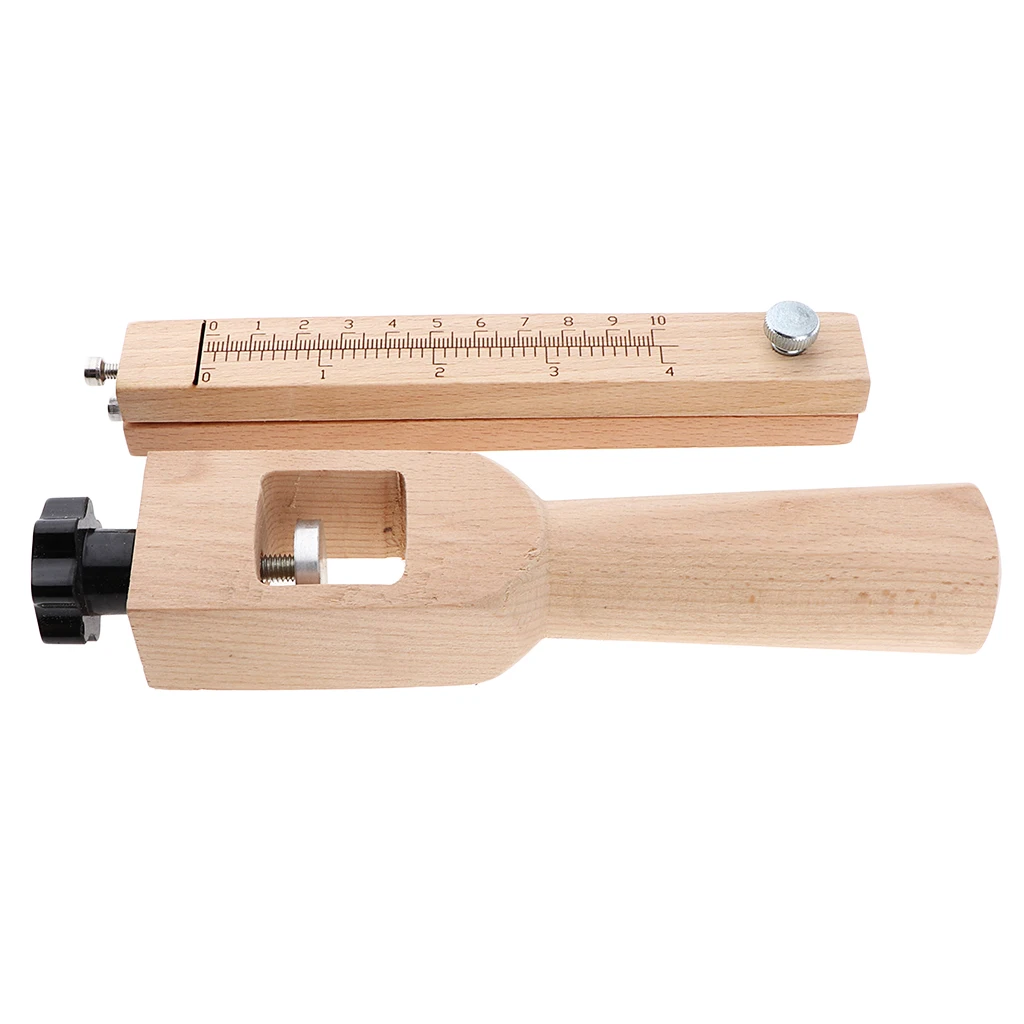 Adjustable Belt Leather Cutter Strap Craft Cutting Tool Unfinished Wood Handle