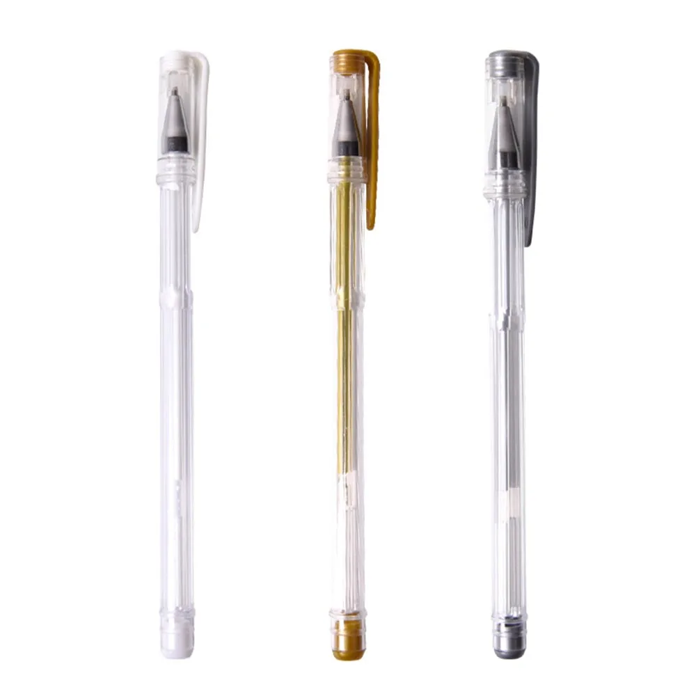 

3Pcs/lot 0.7mm White Gold Silver Gel Pens Sketching Drawing Pen for Art Marker Design Comic Manga Painting Supplies