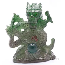 Аллохройский талисман, зеленый счастливый Дракон, фэншуй, лучшие подарки, подарок, искусство и ремесла, орнамент изменит цвет, чай ПЭТ, S1015AL