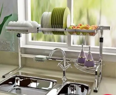 Kitchen Shelf Microwave Storage rack Storage rack Oven Shelf 2 - layer 304 stainless steel цена Kitchen Shelf Microwave Storage rack Storage rack Oven Shelf 2 - layer 304 stainless steel цены онлайн
