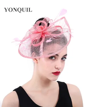 

Sinamay wedding nice fascinator hair accessories bridal elegant show race headwear hair clip amazing headpiece formal chapeau