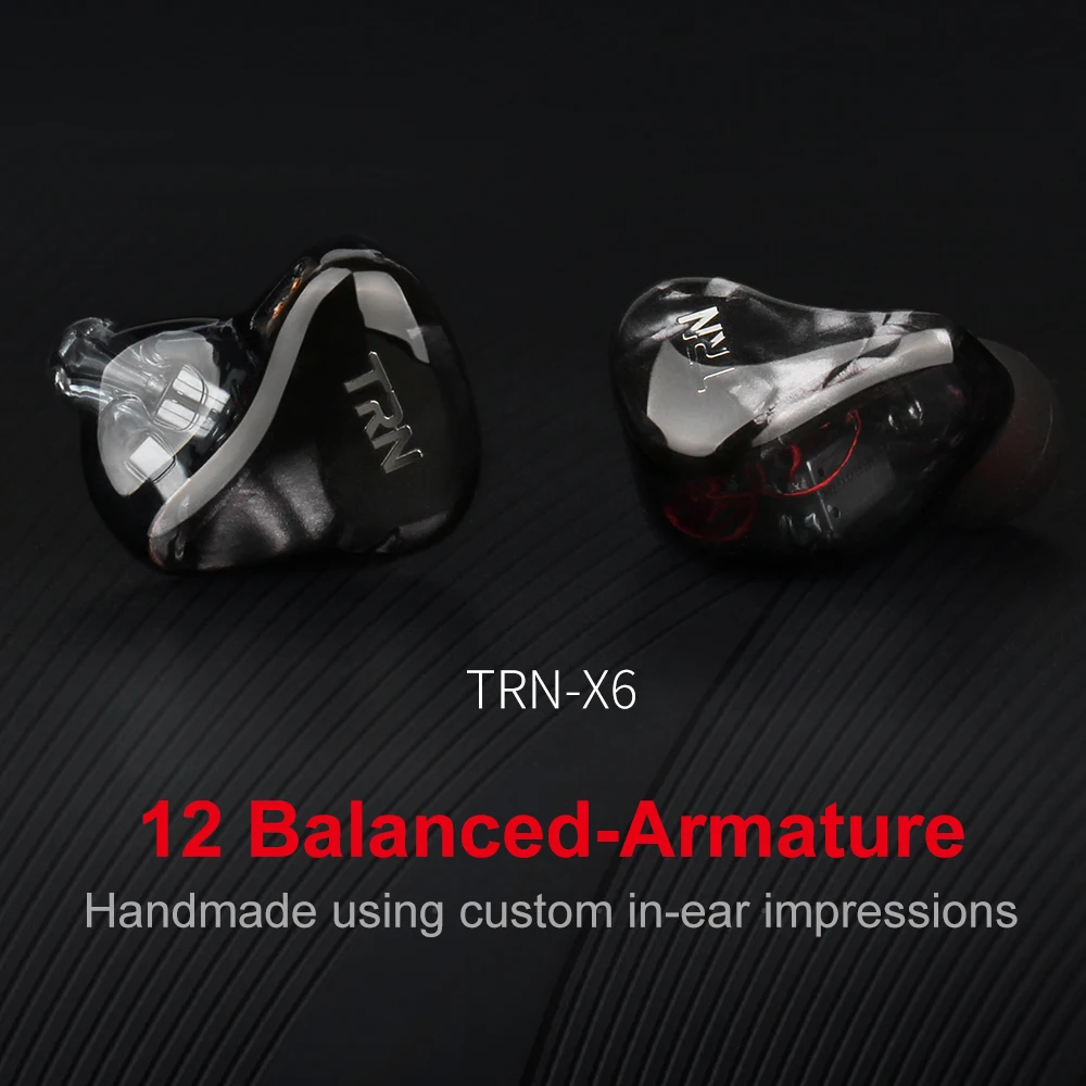 FDBRO TRNX6 6BA драйвер в ухо наушник 6 сбалансированных арматурных HIFI монитор сценический Спорт Бег разрешение IEM съемный 2Pin