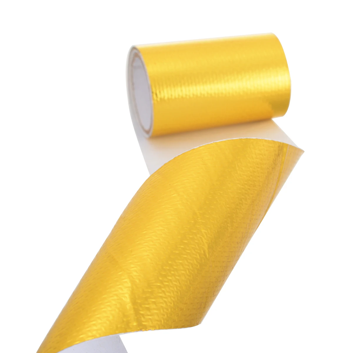 1 Roll 5*80cm Adhesive Reflective Gold High Temperature Heat Shield Wrap Tape Heat Shield Wrap Waterproof Tapes