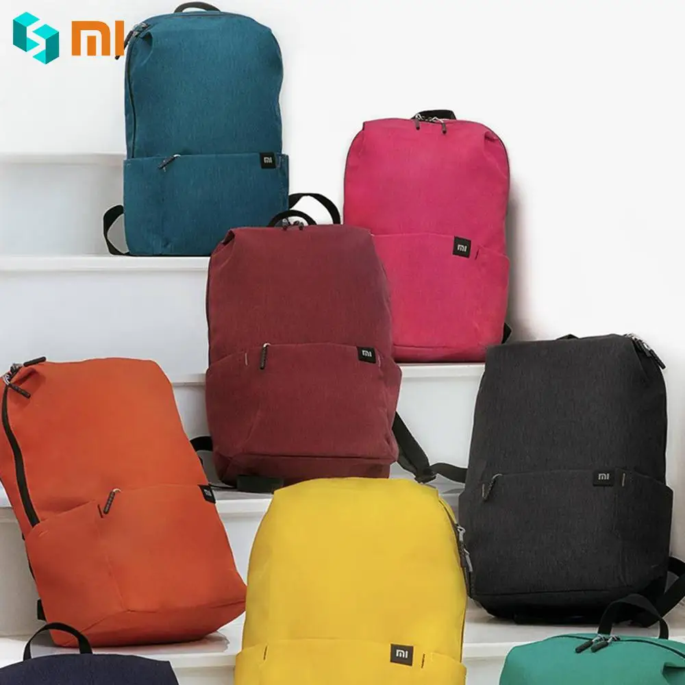 Однотонные оригинальные рюкзаки Xiaomi 10L сумка s городская повседневная спортивная