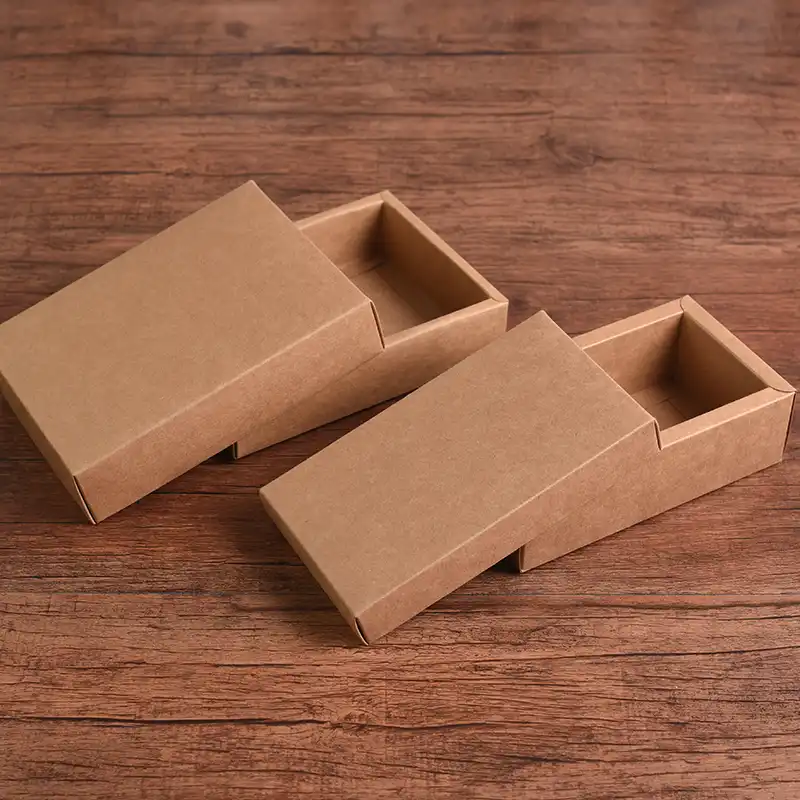 10pcs retro brown kraft paper box diy craft gift boxes for socks towel silk scarves accessory gift packaging paper box diy