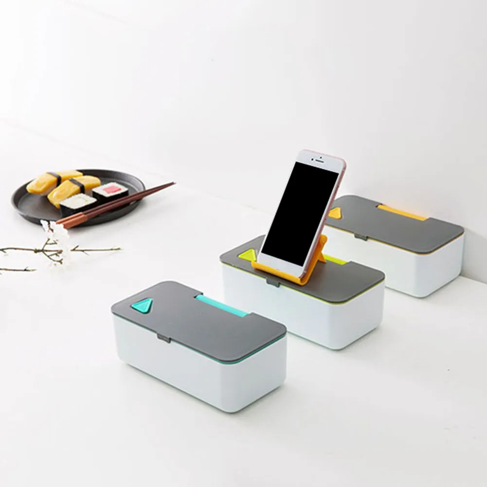 Креативный портативный герметичный держатель для мобильного телефона, кронштейн для микроволновой печи, с подогревом, для хранения еды, Bento Box, контейнер, Ланчбокс