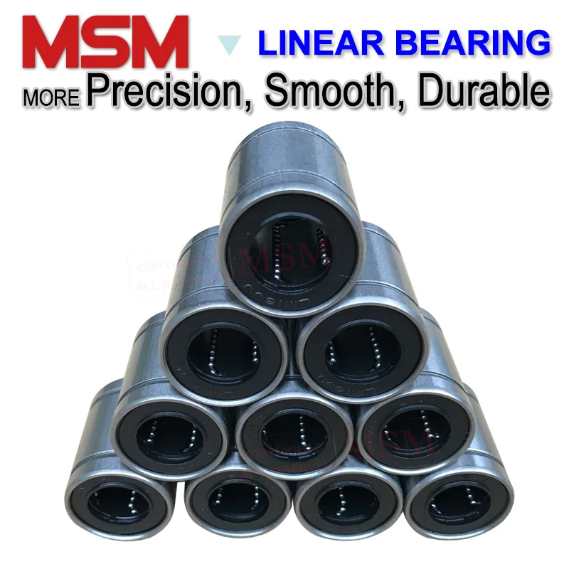 10 шт. линейные подшипники MSM LM4 LM5UU LM6UU LM8UU LM8SUU LM10UU LM12UU LM13UU LM16UU LM20UU LM25UU LM30UU Шариковые