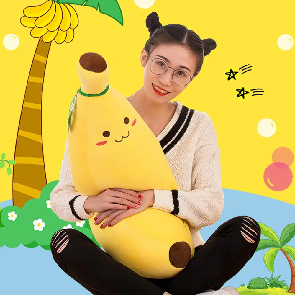 50 см/70 см мультфильм Kawaii банан плюшевые игрушки Simualtion подушка в виде еды для сна