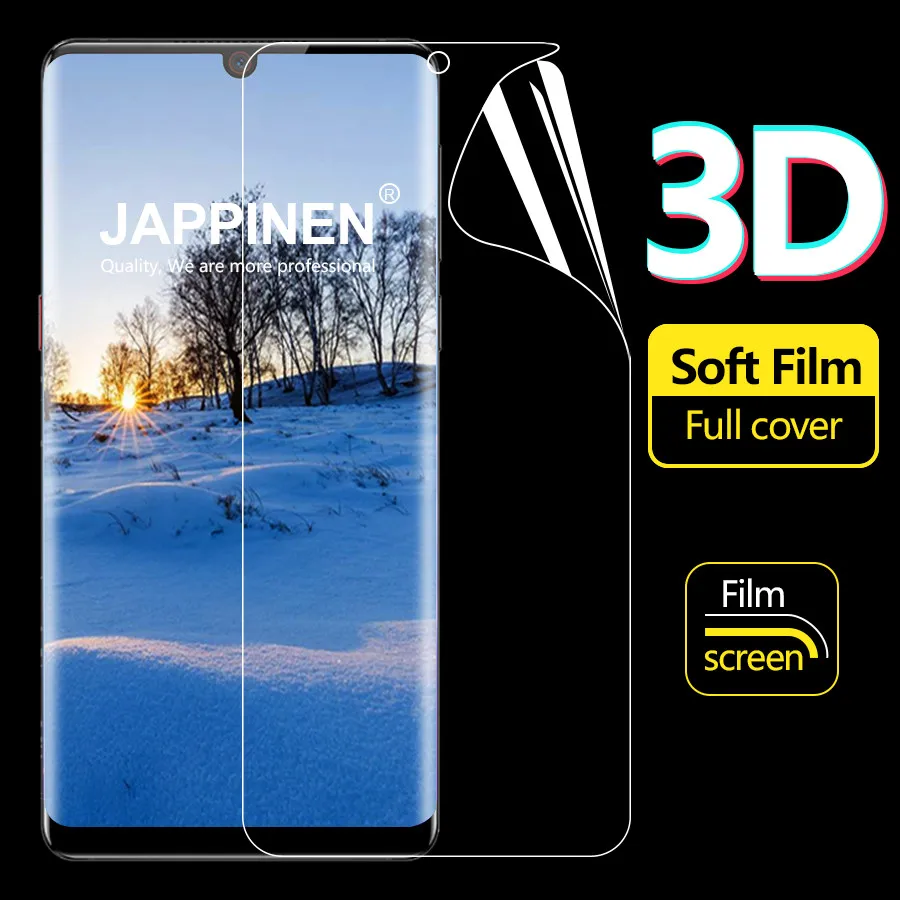 Jappinen 2 шт. пленка из мягкого ТПУ 3D полное покрытие Экран протектор для ZTE Нубия Red