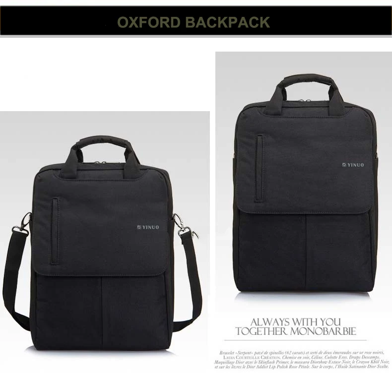 YINUO 13-1" рюкзак для ноутбука, Премиум водостойкий бизнес-колледж сумка для переноски ноутбука с ручкой и плечевым ремнем
