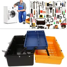 2 слоя складной ящик для хранения инструментов портативный аппаратный ящик для инструментов многофункциональный контейнер для ремонта автомобиля чехол