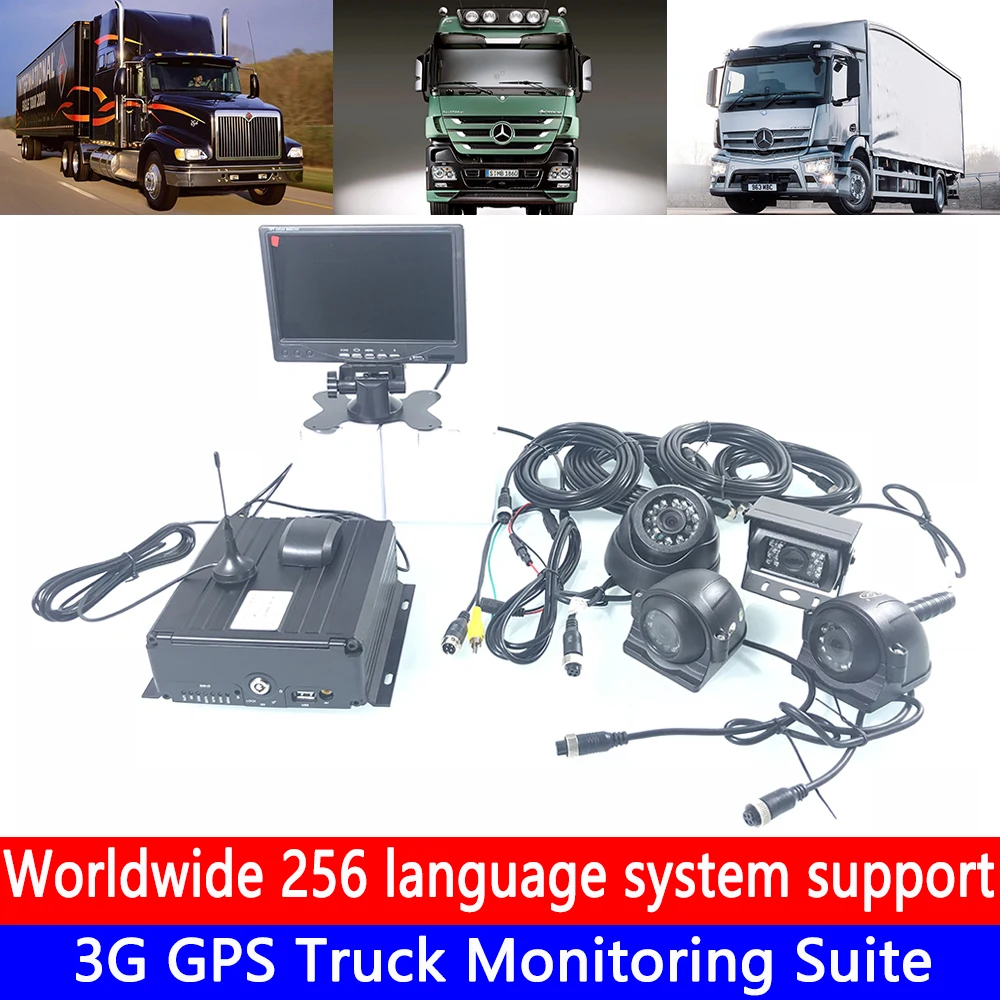 HD 960 P 3g GPS грузовик диагностический Комплект лодка/полуприцеп/школьный автобус/прицеп 4 канальный жесткий диск записи цикла мониторинга