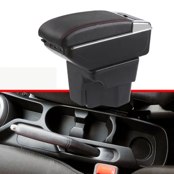 

Car Armrest Central Storage Box with USB For kia rio pride 3rd generation 2012 2013 2014 2015 2016 2017
