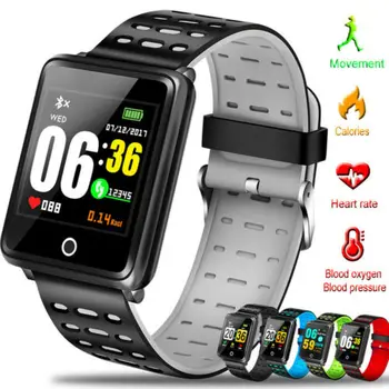 

Waterproof Sports Bluetooth Smartwatch Women Heart Rate Blood Pressure Monitor Samrt Bracelet for iOS Android Men Wristband 2019