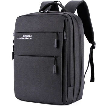 

Men business backpacks ultra Large capacity Students schoolbags laptop Travel bags Multipurpose USB Oxford Pockets headphone bag