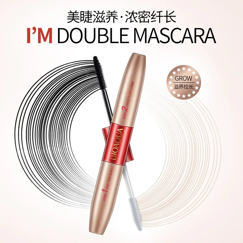 BIOAQUA Waterproof Black font b Mascara b font Long lasting Eyelash Extension Eyelash Cream Cosmetic Make