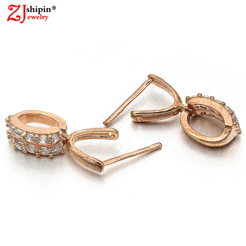 

2019 new jewelry accessories micro-inlaid zircon CZ melon buckle pendant buckle bat buckle DIY handmade accessories wholesale