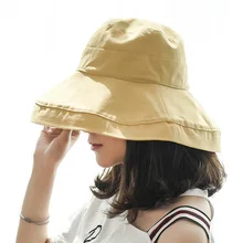 Новинка Весна Лето Большой Панама с полями для женщин Рыбацкая шляпа защита от ультрафиолета, от Солнца шляпа Повседневная Уличная Девушка пляжная шапка высокого качества