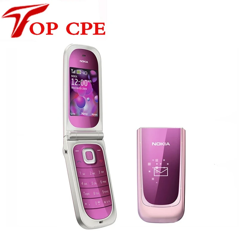Refurbished 7020 Original Nokia 7020 Unlock Cell Phones Bluetooth FM JAVA Free shipping