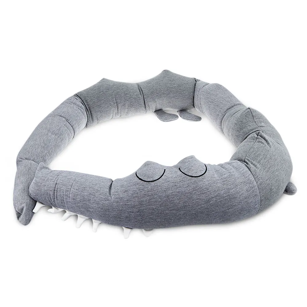Baby Bed Bumper Cute PP Conton Material Children Crocodile Pillow