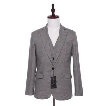 New men's suit jacket plaid wool fabric herringbone fashion wedding evening dress jacket men's slim suit jacket custom size New men's suit jacket plaid wool fabric herringbone fashion wedding evening dress jacket men's slim suit jacket custom size
