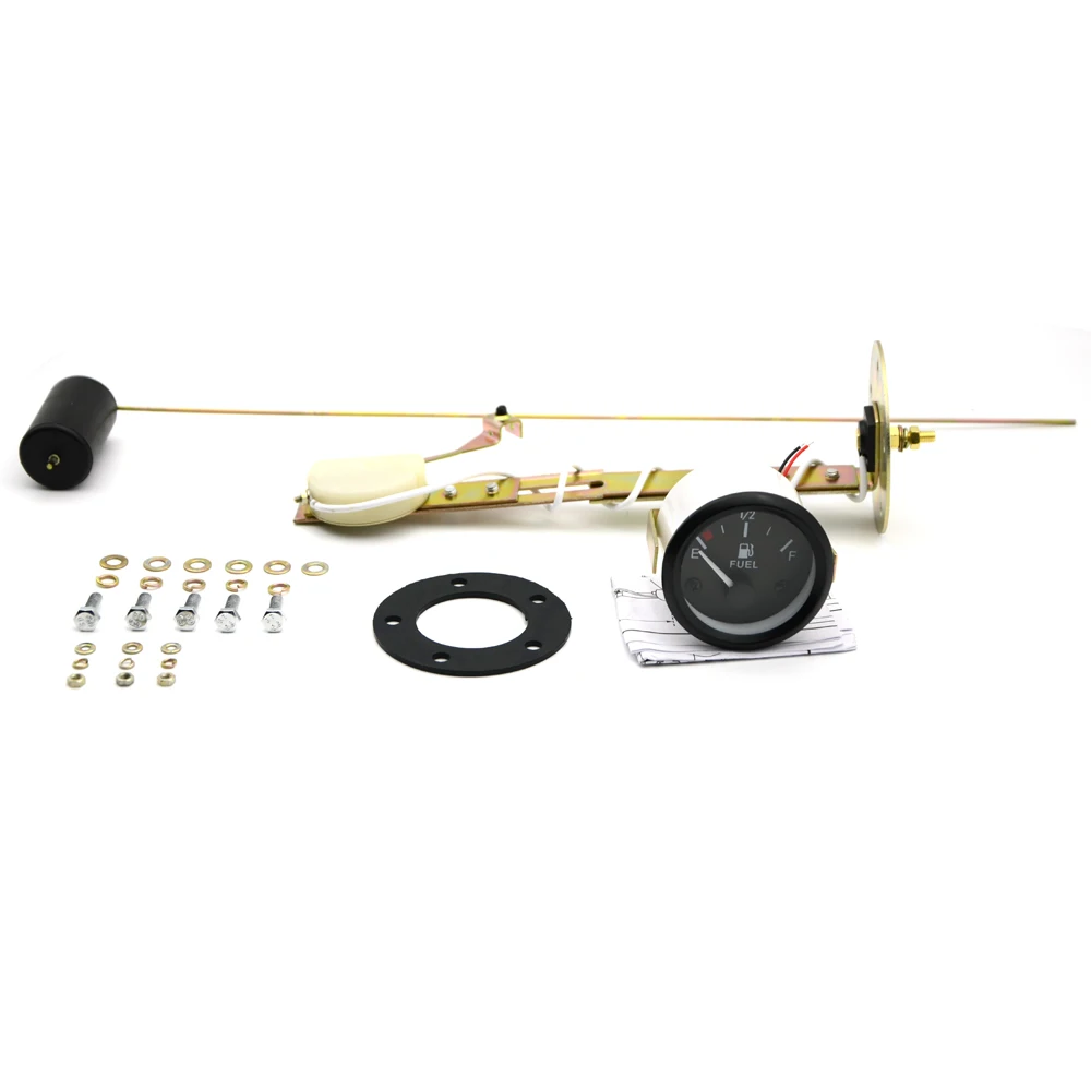 

Universal Car Fuel Level Gauge Meter With Fuel Sensor E-1/2-F Pointer /Fuel Gauge/ Gauge 2" 52mm