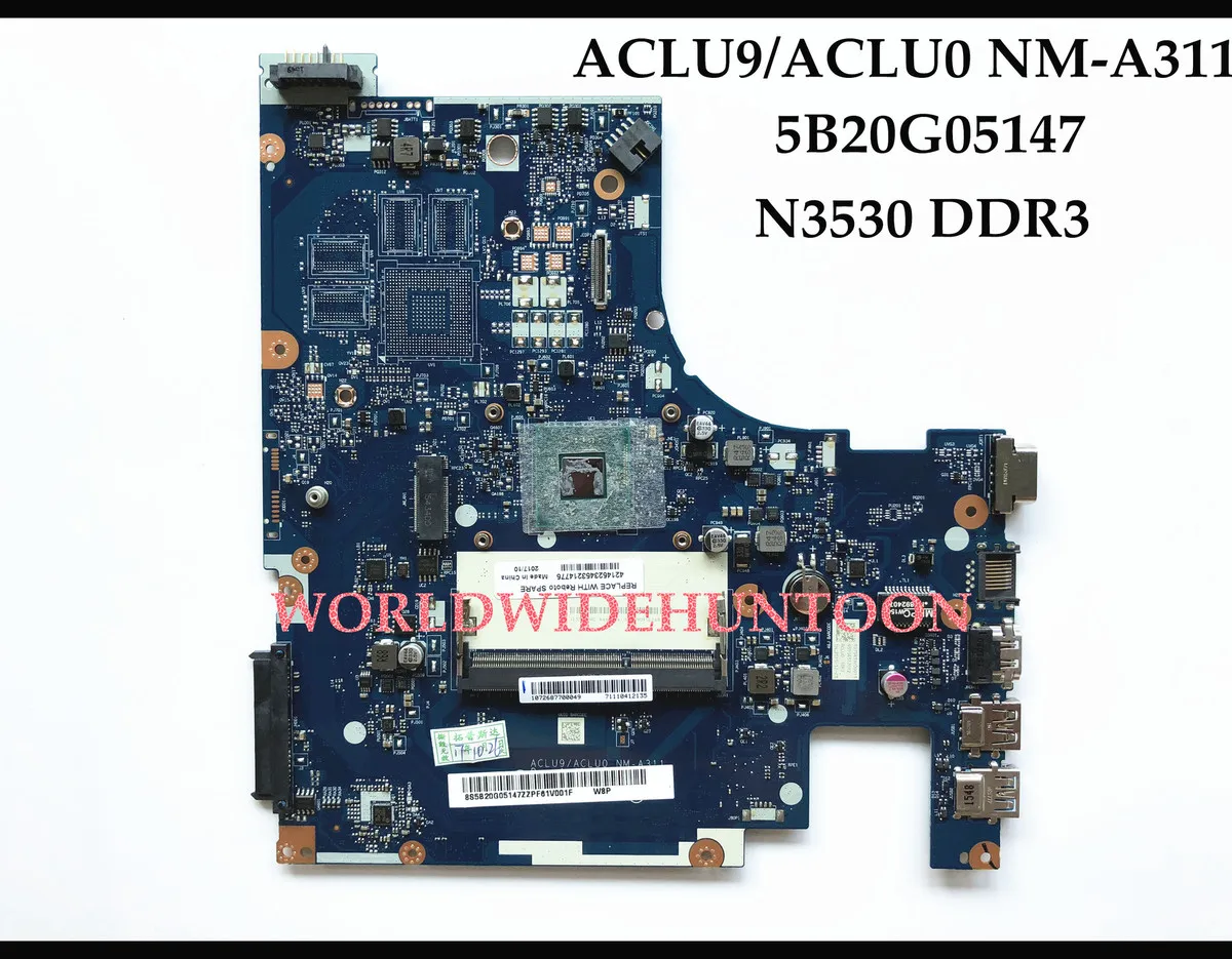 Высокое качество ACLU9/ACLU0 NM-A311 для lenovo Ideapad G50-30 материнская плата для ноутбуков FRU: 5B20G05147 N3530 DDR3L полностью протестирована