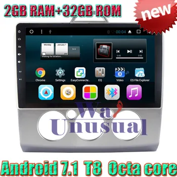 

WANUSUAL 10.1"Octa Core 32G 2G RAM Android 7.1 GPS Navigation For Ford Focus 2008 2009 2010 2011 With BT WIFI 3G 1024*600 Maps