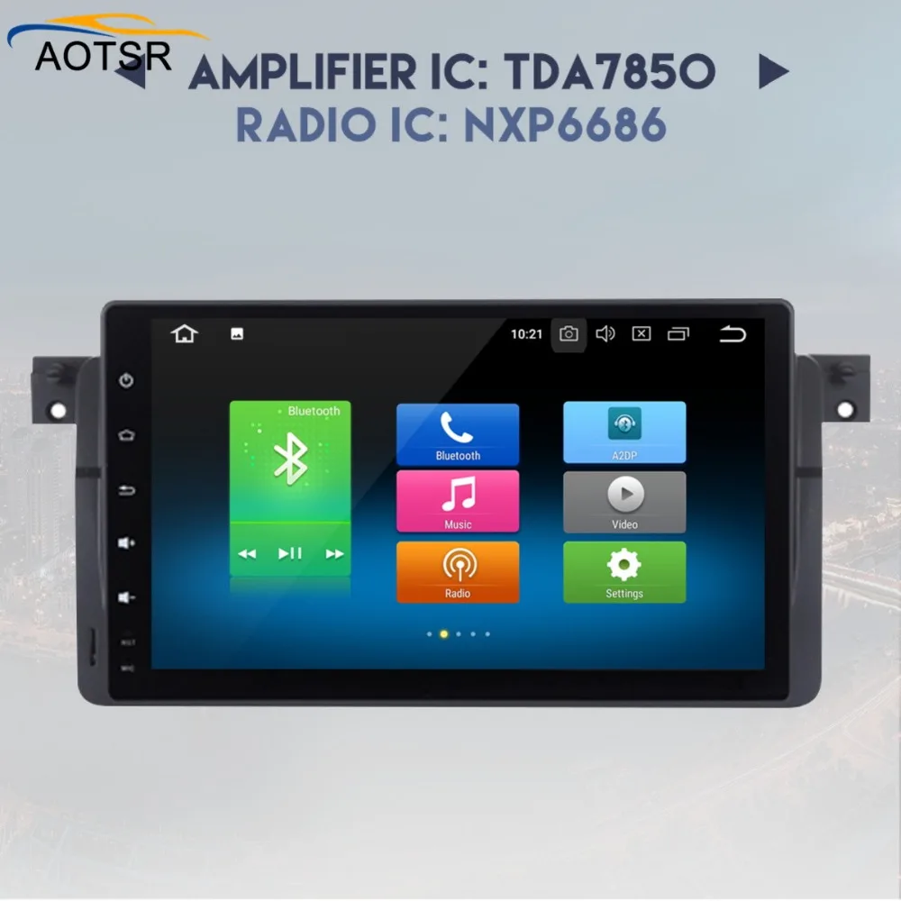 Excellent Android 8.0 Car multimedia player Radio head unit For E46 1998-2005 M3 1998-2005 3 Series gps navigation Stereo no dvd octa core 2