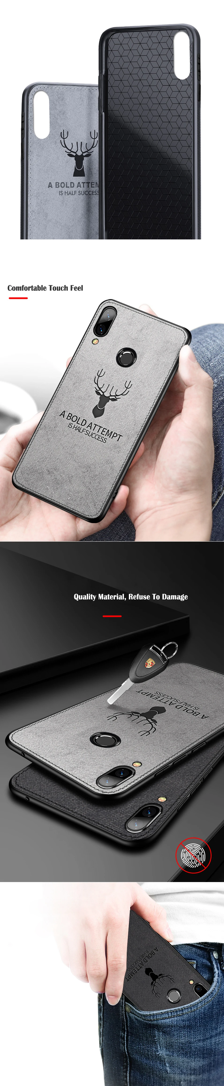 For Xiaomi Mi A2 Lite Case Cloth Fabric Cover For Xiaomi 8 lite A1 8SE Cases Phone Back Covers for Mi Max 2 Mix2s Shell Coque (8)