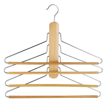 

(5 pieces/lot) Wooden towels hanger, Pants hanger, Trousers hanger