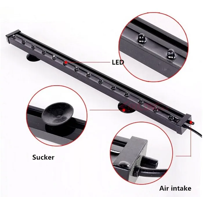 submersible led lights with remote led colorful Fish tank box bubble flashlight Water grass lamp land diving color Discoloration Aquarium bubble lights lamp strip submersible led pool lights