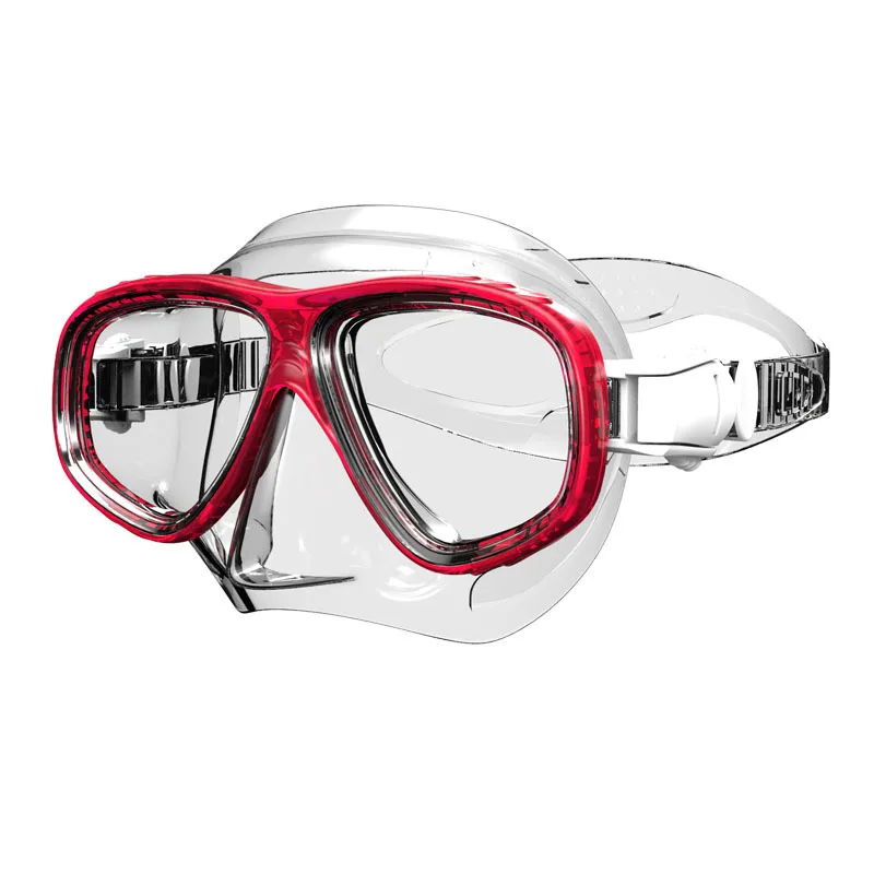 Профессиональная маска для подводного плавания для взрослых, эргономичный дизайн, силиконовая маска для дайвинга, двойные водонепроницаемые противотуманные очки для дайвинга - Цвет: MK-402